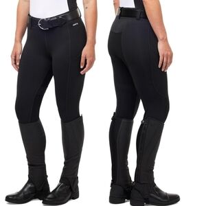 Kerrits Small Black Micocord Horse Riding Tights Equestrian Full Seat Pants